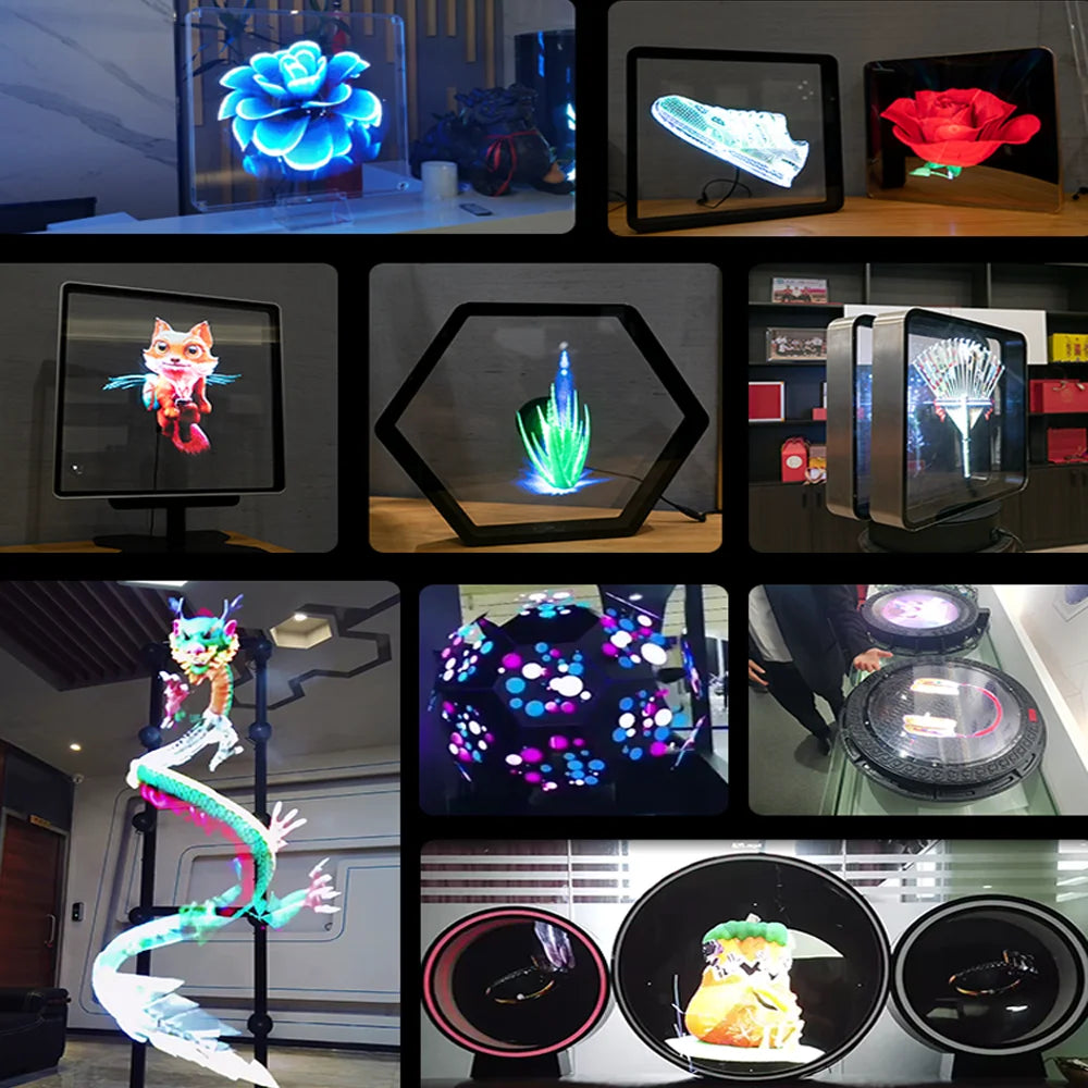 3d hologram fan projector
